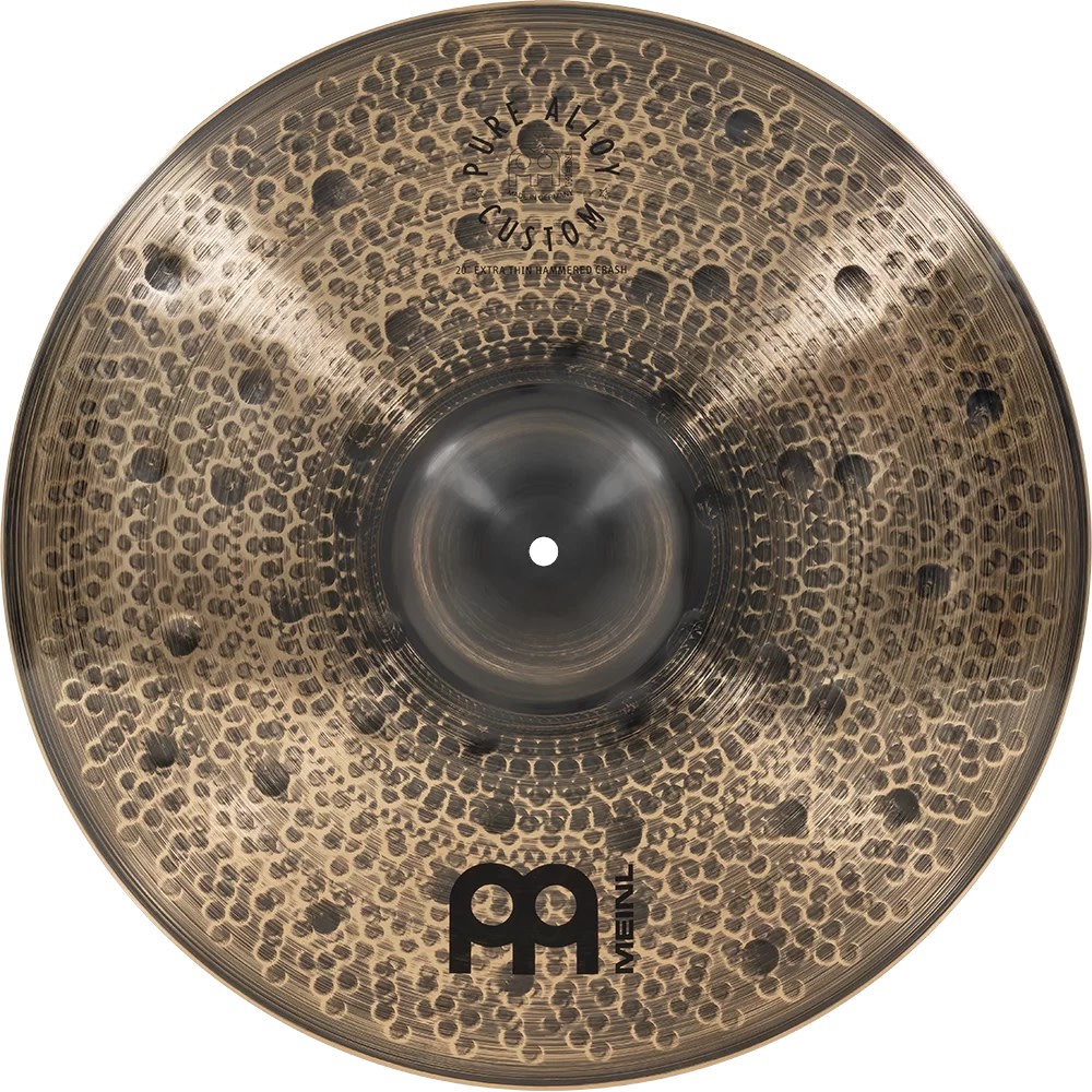Meinl Pure Alloy Custom Extra Thin Hammered Crash Cymbal, 20"