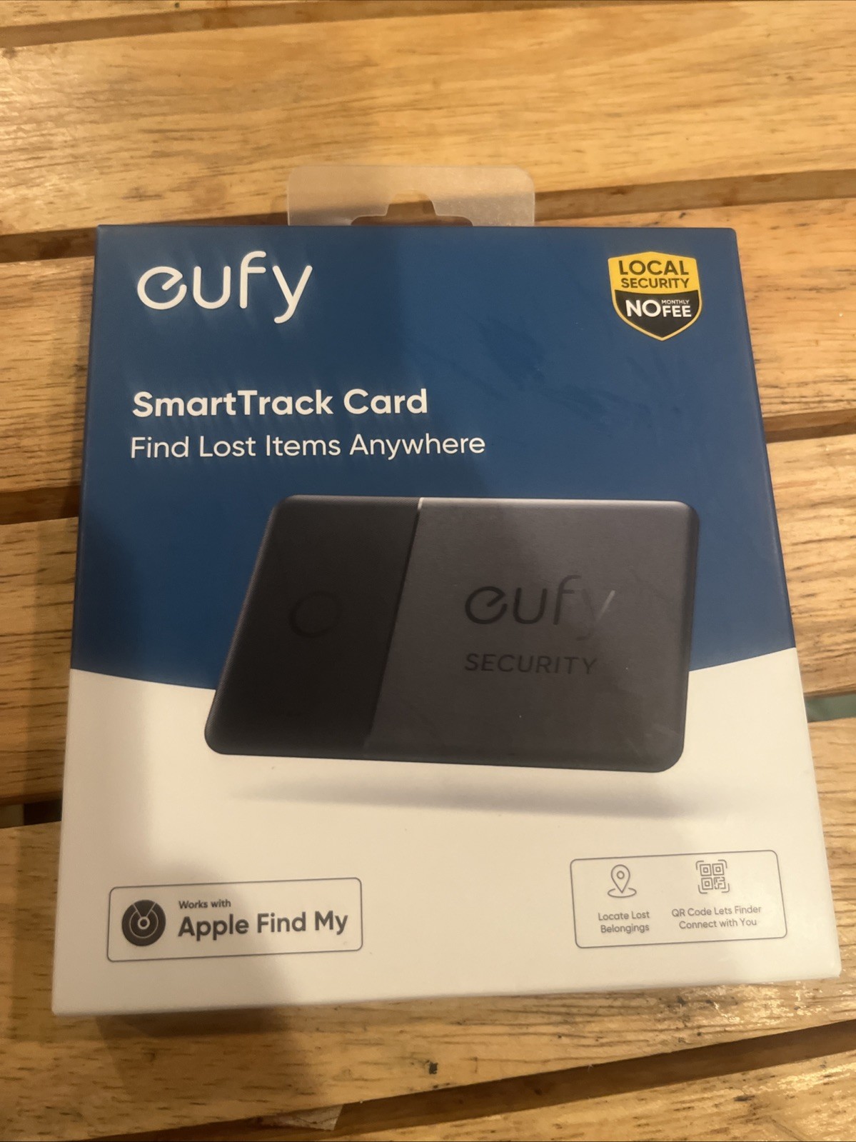 eufy by Anker SmartTrack Card Wallet Tracker Phone Finder Work W/ Apple Find My