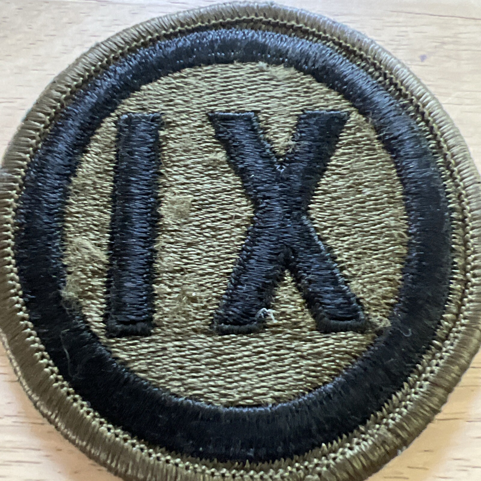 GENUINE U.S. ARMY PATCH: 9TH REGIONAL SUPPORT - EMBROIDERED ON OCP