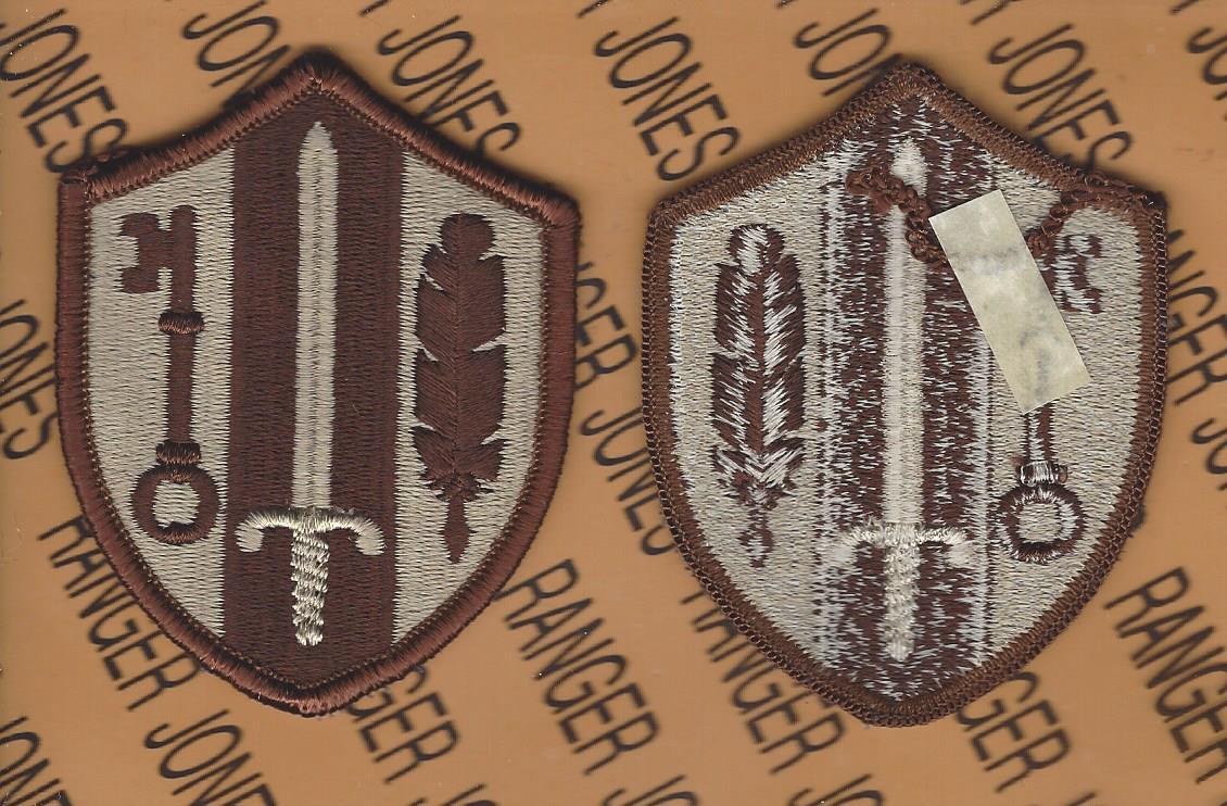 USA Reserve Readiness Command RRC Desert DCU 3" uniform patch m/e