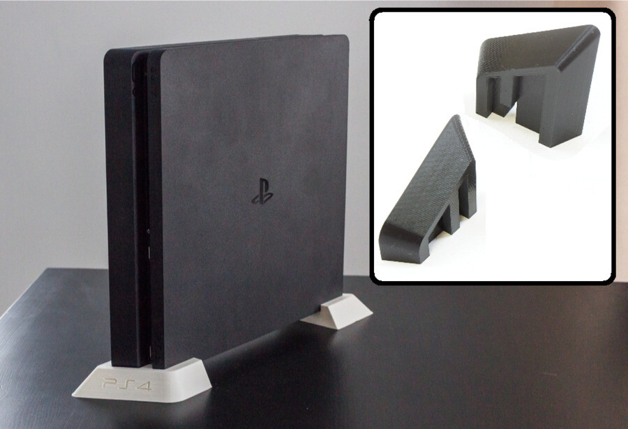 Vertical Stand Dock Mount Cradle Holder for Sony Playstation PS4 Slim Console