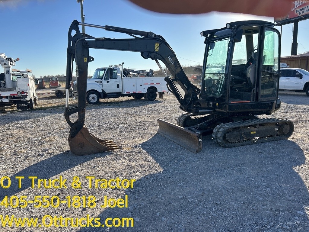 2021 Volvo ECR40D Excavator Track Hoe Mini Ex Cab A/c 24Hp Used