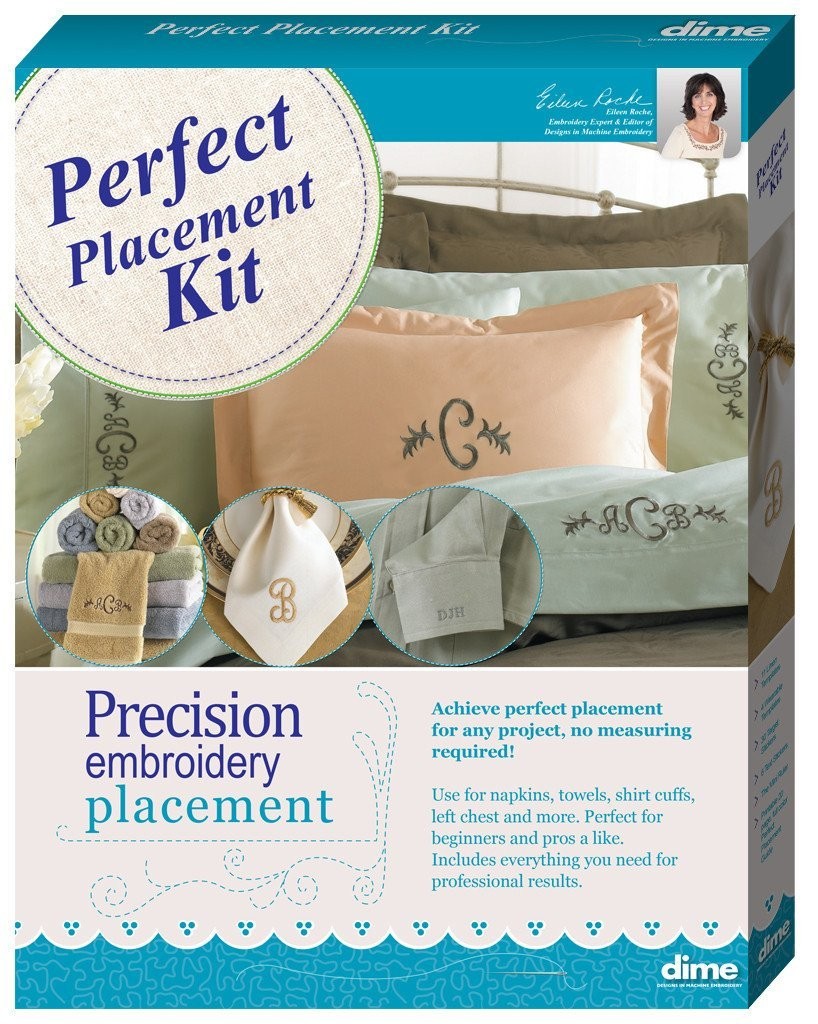 Perfect Placement Embroidery Kit 11 Templates 30 Stickers for Precision Design