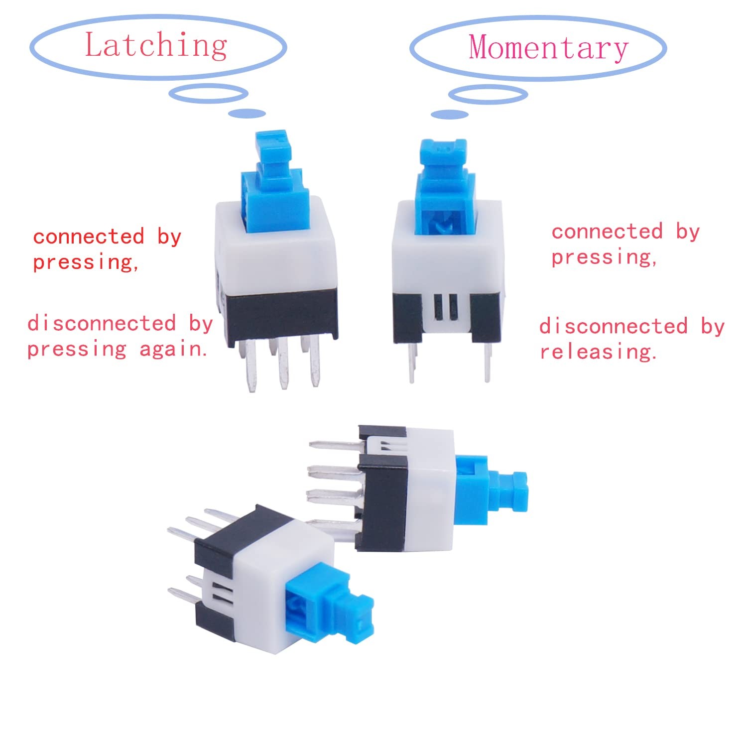 TWTADE 202PCS Micro Momentary Tactile Push Button Switch Assortment Kit 10...