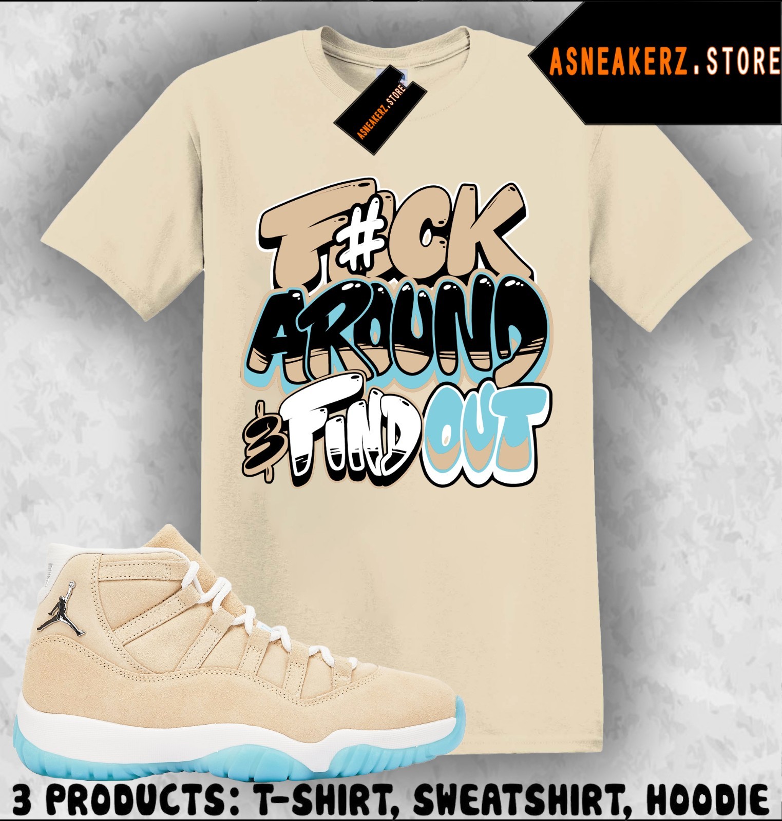 Shirt To Match AJ 11 H-Town Houston Sneaker Matching Tee Fck Around T-Shirt