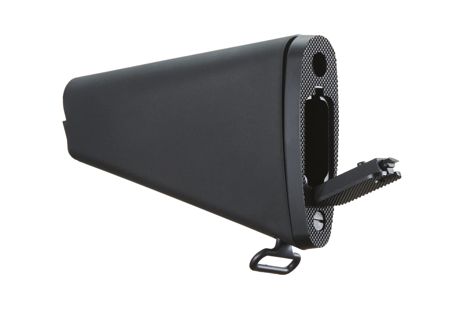 Stubby Fixed Stock for Airsoft AEG - Adjustable, Lightweight, Tactical Black Upg