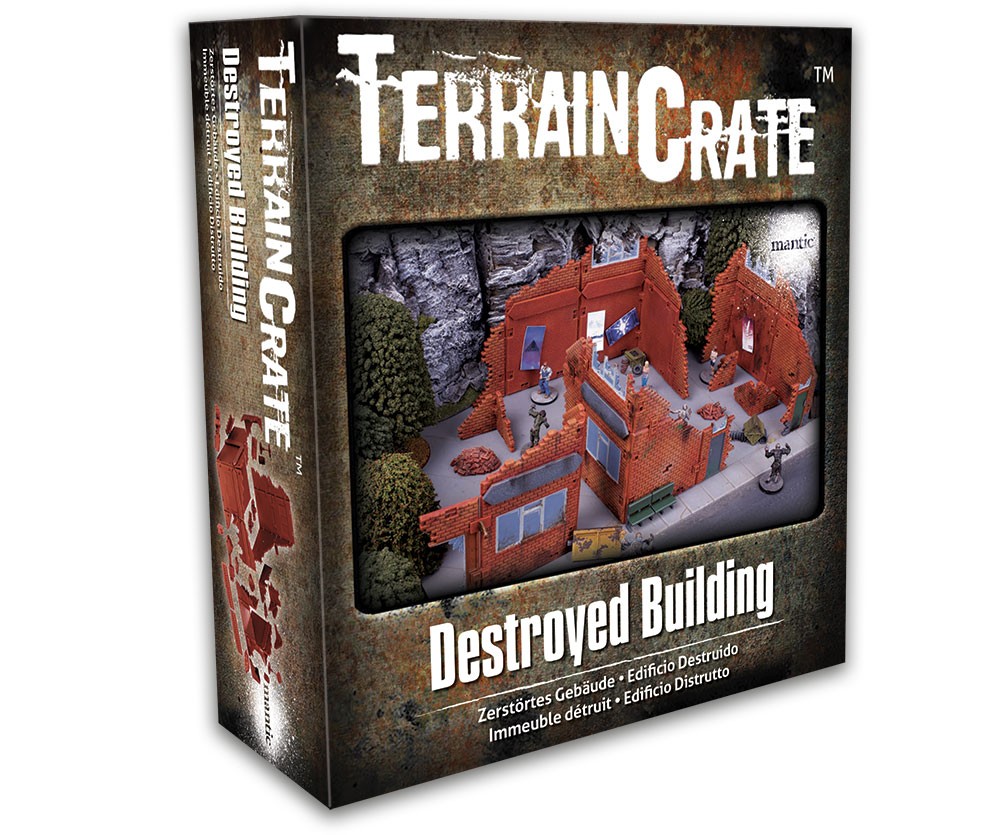 Mantic Terrain Crate: Destroyed Building MGE TC196