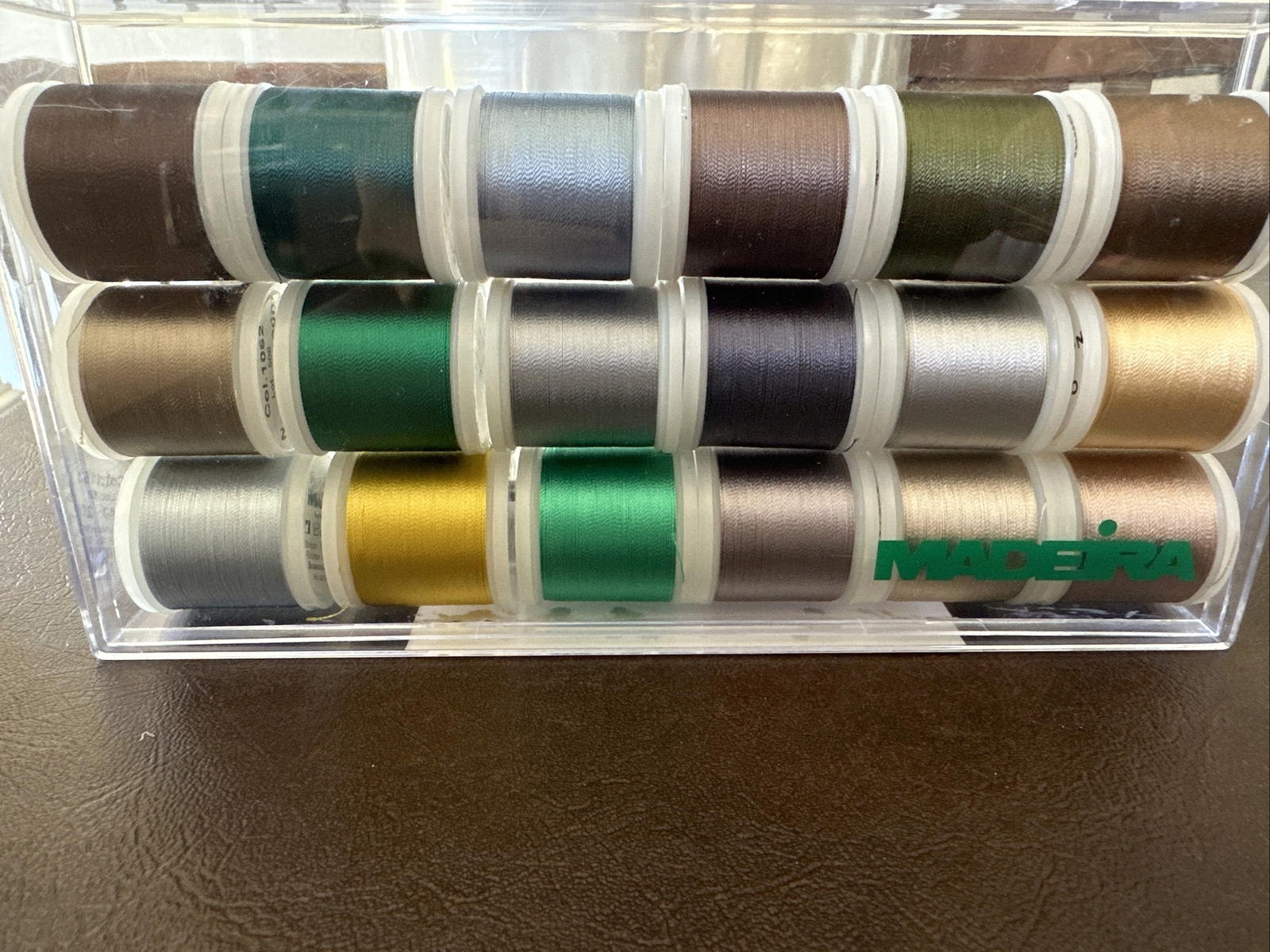 1 NEW PACKS OF 18 SPOOLS OF MADEIRA RAYON 220 YARDS SPOOLS "Majestic Wolves"