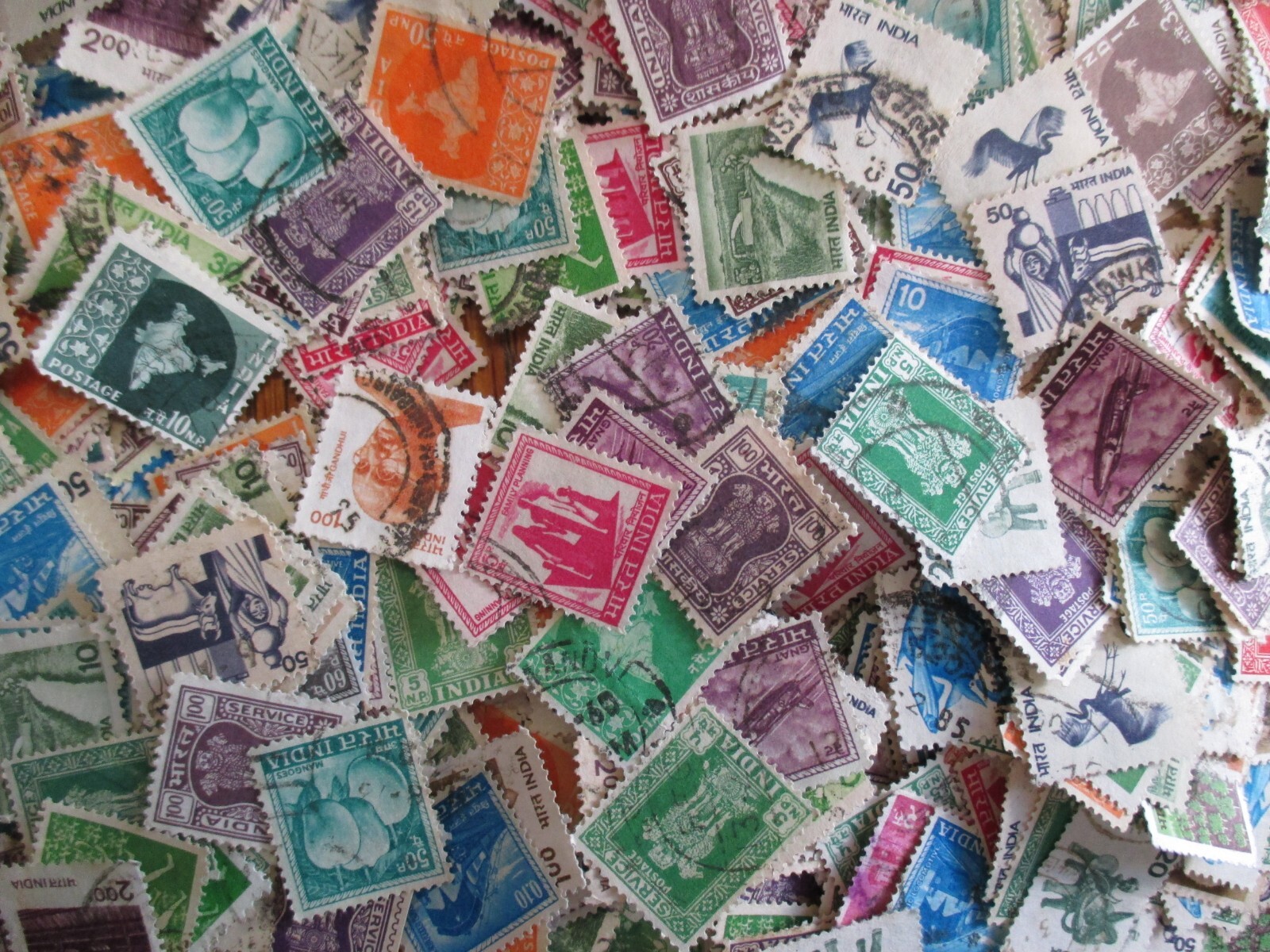 HENRY'S STAMPS - 25 DIFFERENT INDIA -  USED/OFF PAPER - FREE SHIPPING -