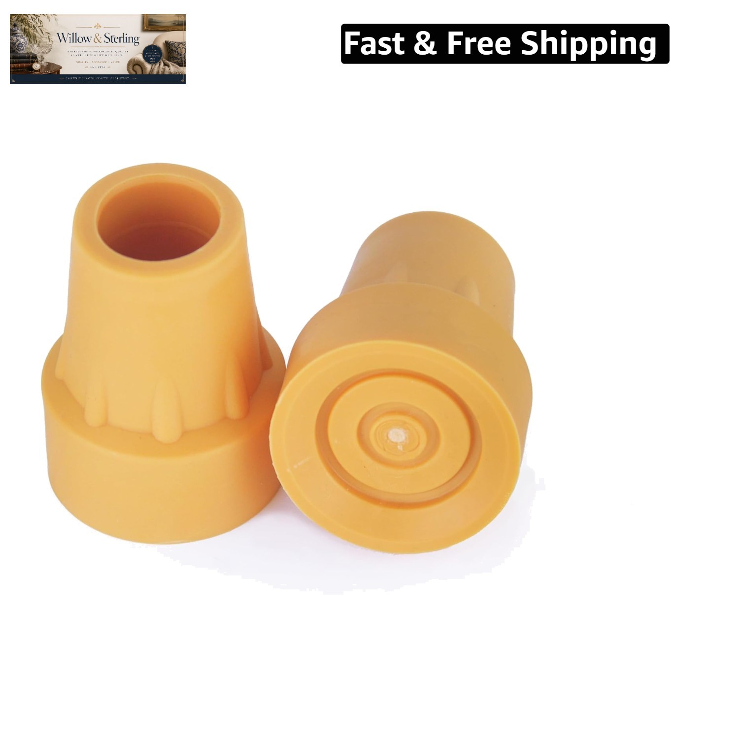 7/8 Inch Duty Rubber Crutch Tips, Accessories Replacement Medical Drive Cane ...