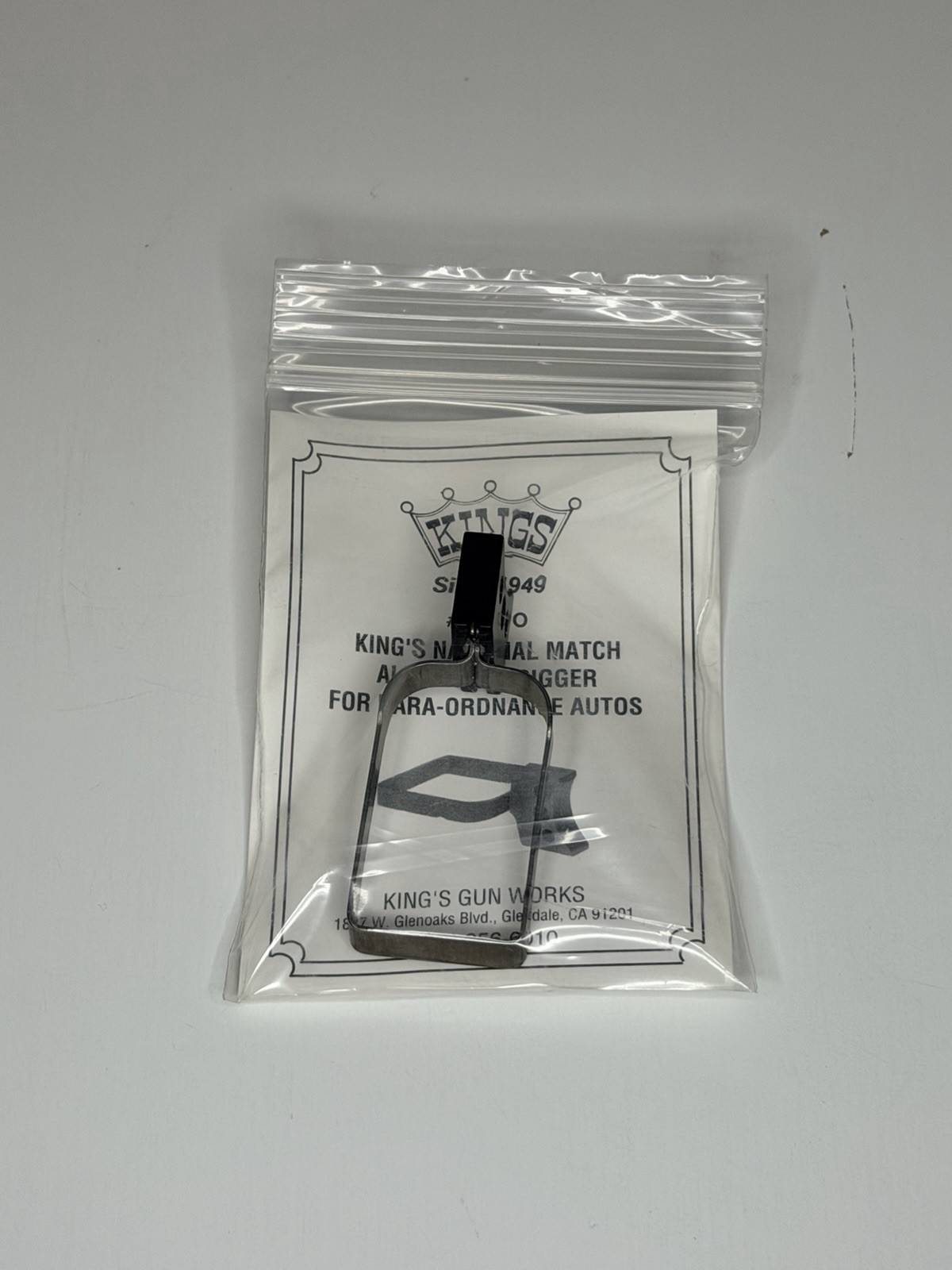King's Gun Works 301PO NM Aluminum Trigger Long w/holes Para Ordnance Black