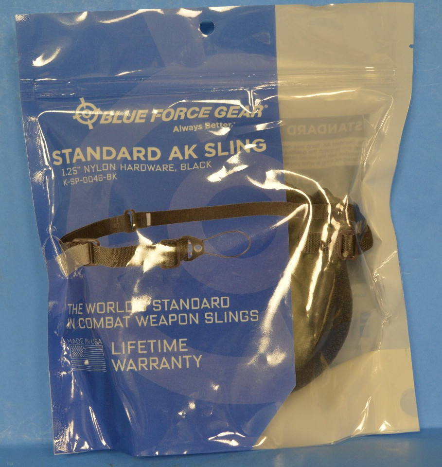 Blue Force Gear Standard Sling - 1.25" Nylon Black  K-SP-0046-BK