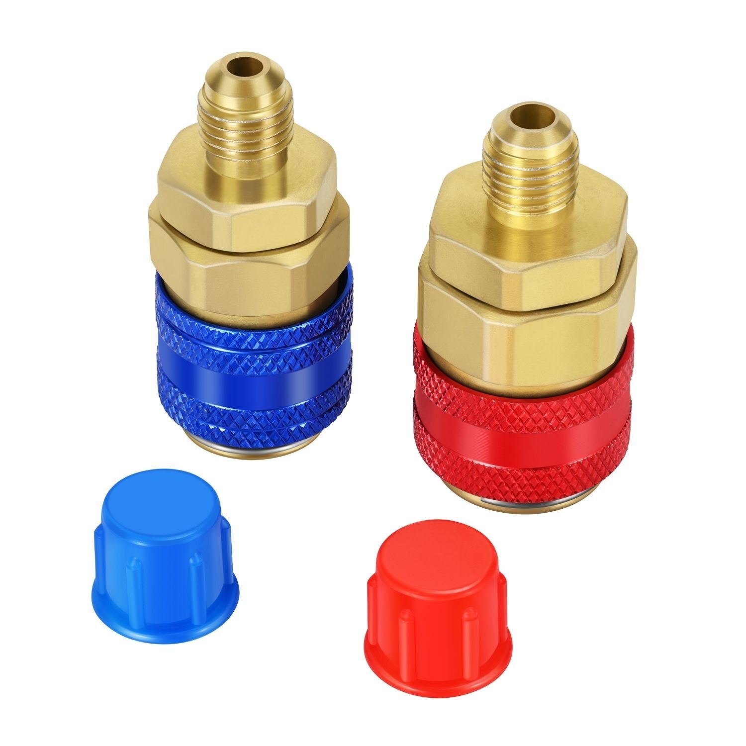 A/C R-134a Automotive Air Conditioning Quick Coupler Low & High Side Set of 2