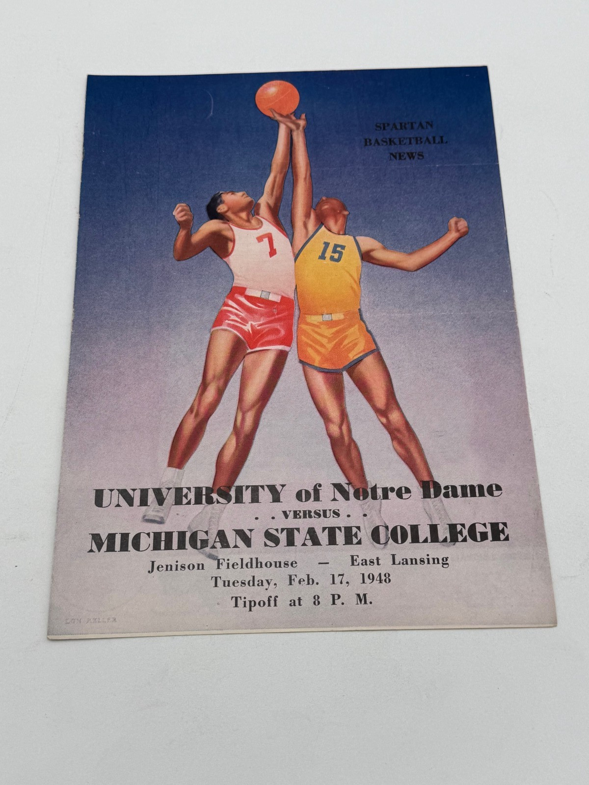 1948 Michigan State Spartans Notre Dame Basketball Program Kevin O'Shea 2/17