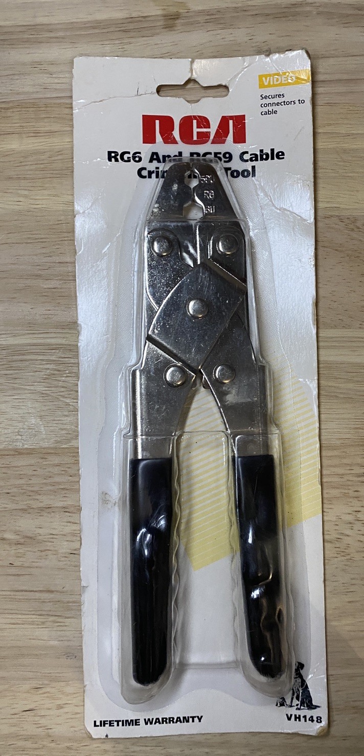 RCA Coax Cable Crimping Tool Model VH148 NWT