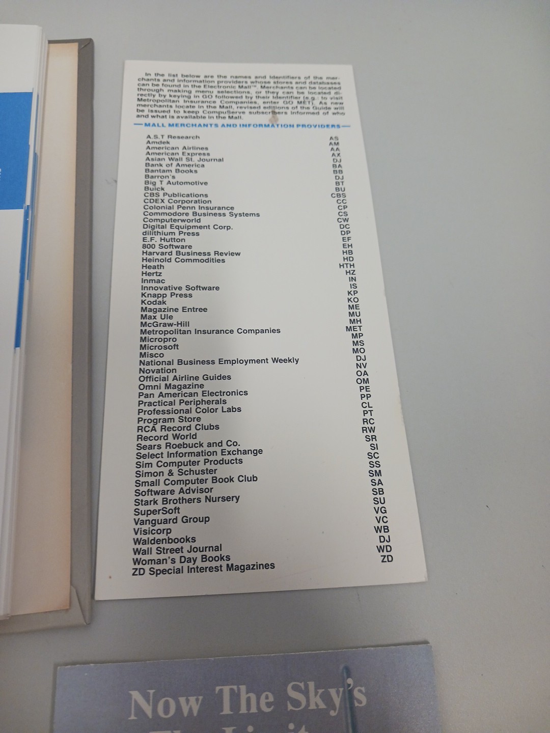 CompuServe Information Service Users Guide (1985) HC W/ Reference Cards