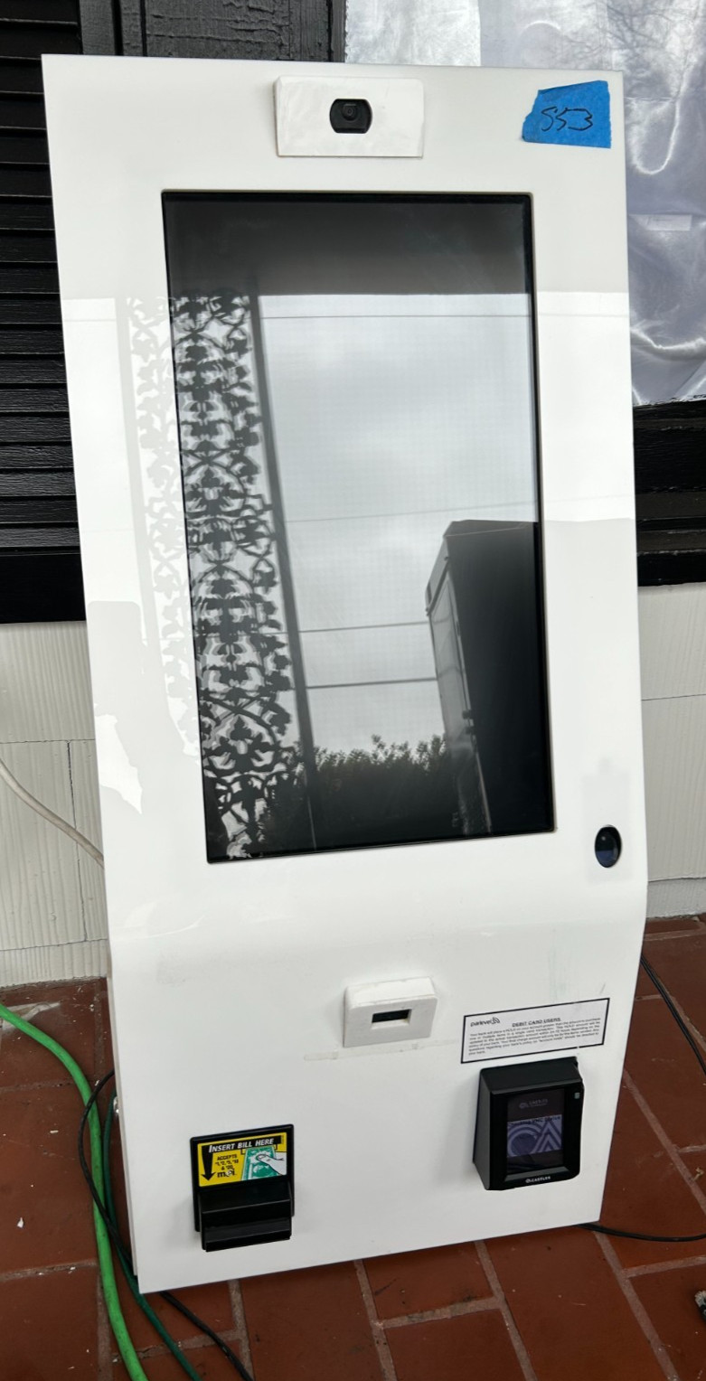 Self Checkout POS PARLEVEL MICRO MARKET SLIM 21" Touchscreen Scanner Card Cash