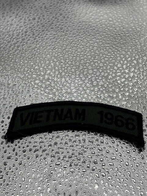 1966 Vietnam Campaign Service Combat Veteran 3.5" x 1" Sew On Patch