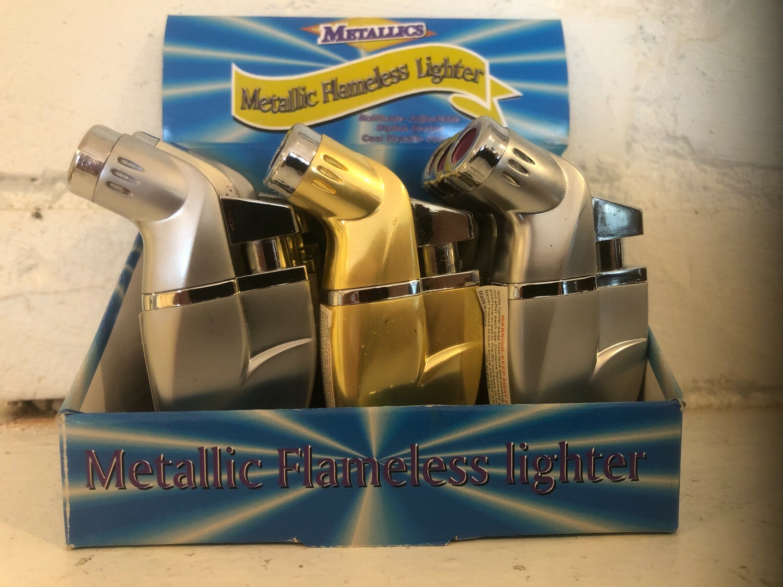 12 Torch Cigarette/ Cigar / Pipe Lighter Gold and Silver