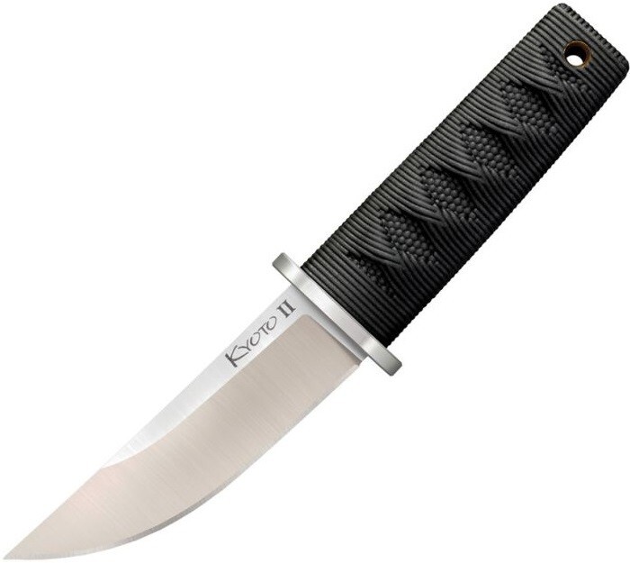 Cold Steel Kyoto II DP Fixed 3.38" 8Cr13MoV Steel Blade Black Kray-Ex Handle
