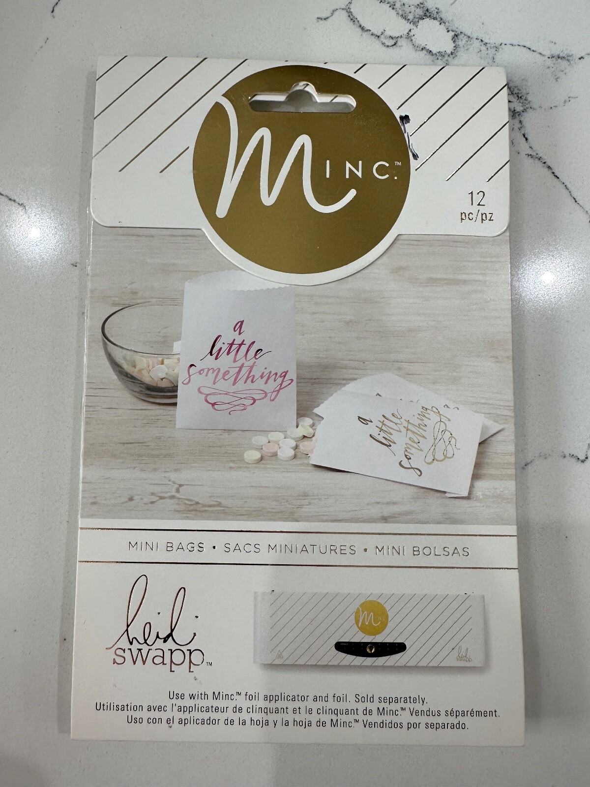 Heidi Swapp ~ Mini Bags  12 PC ~ Use Minc Foil Applicator Art Crafts  #370232