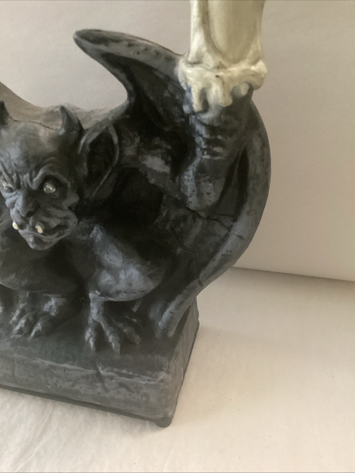 Motion-Activated Haunted Mansion Gargoyle With Light-up Candles