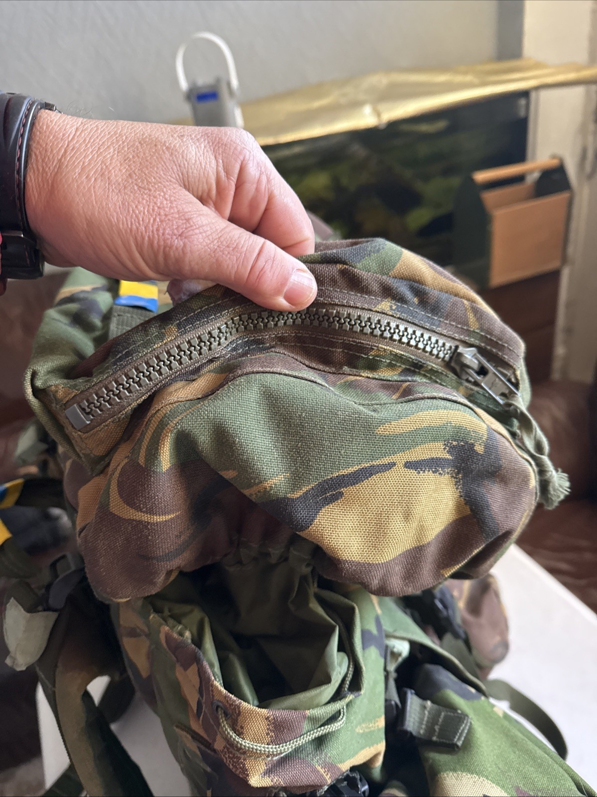 British Army Issue Rucksack + Frame Short Convoluted Back DPM + Side Pouches