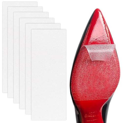 6 Pcs Non-Slip Shoe Sole Protector for Heels, Self-Adhesive High Heel Pads for