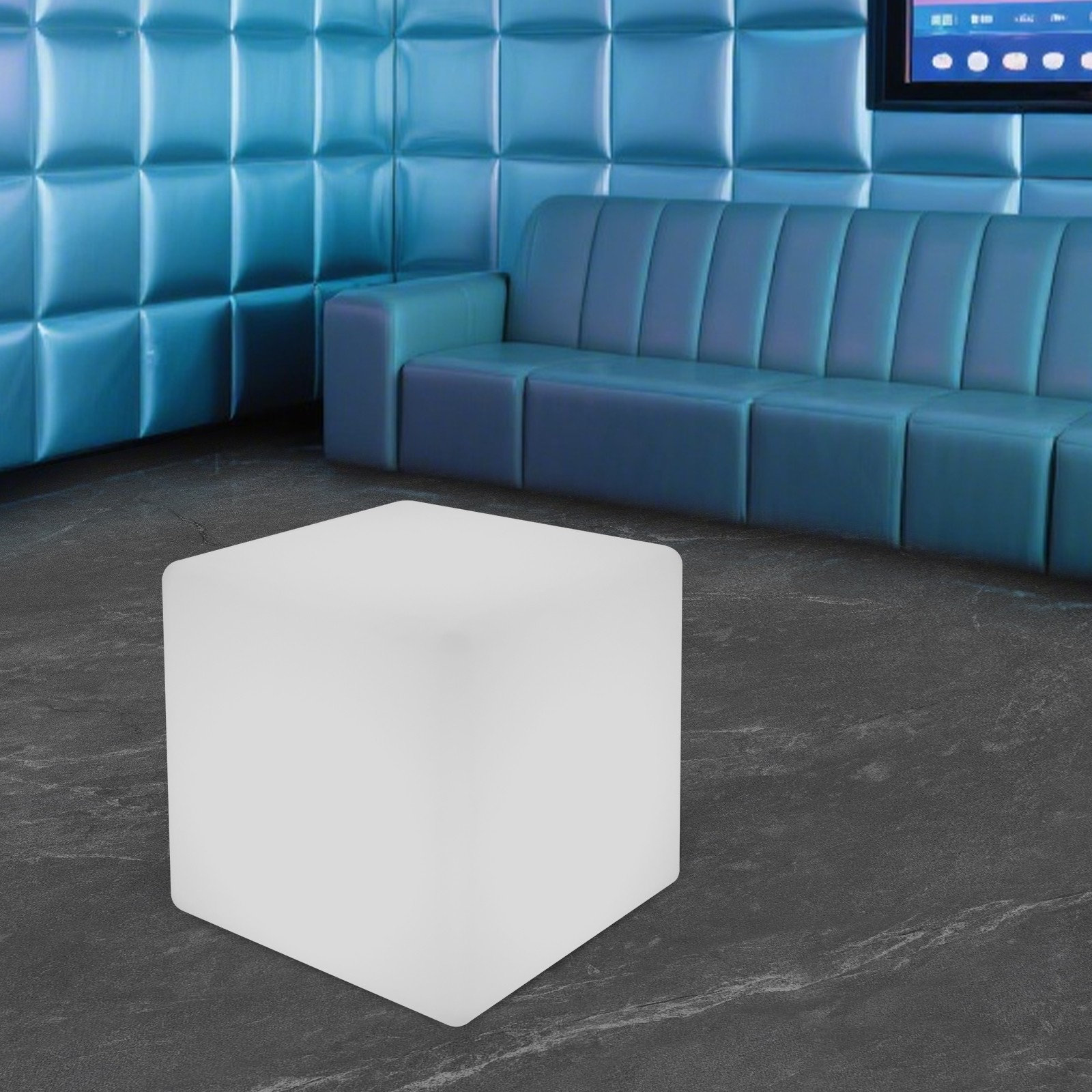 17" LED Cube Light Pub Bar Stool W/Remote Control 16 RGB Colors Changing Chair