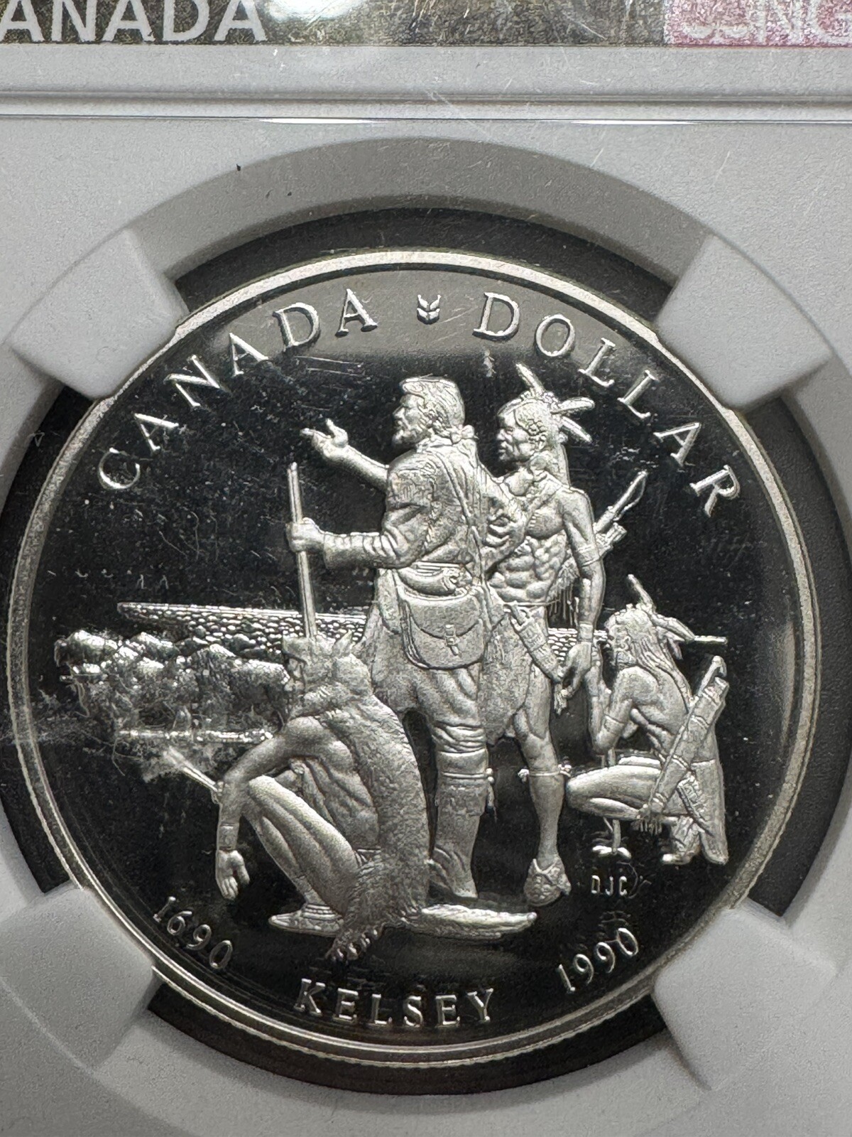 1990 Canada $1, .5 Fine Kelsey Tercentenary, NGC PF70 Ultra Cameo Free shipping