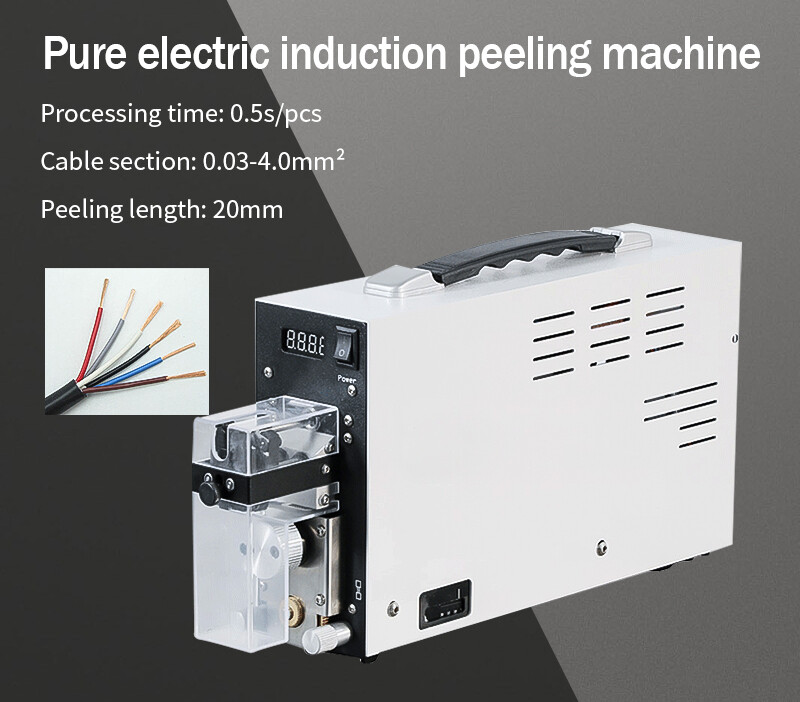 Electric Induction Semi-automatic Wire Cable Wire Stripper Machine 0.03-4.0mm²