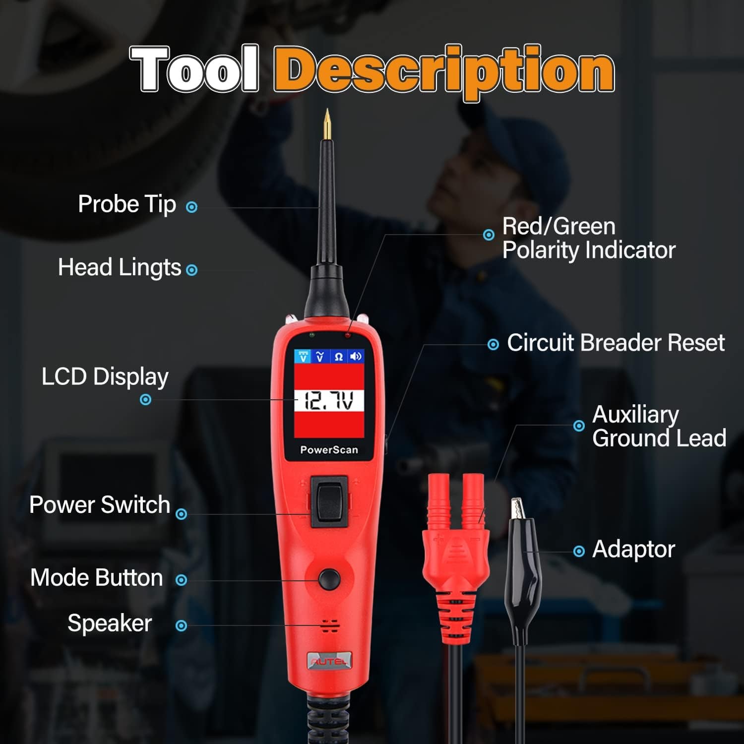 Original AUTEL PowerScan PS100 Electrical System Diagnostics
