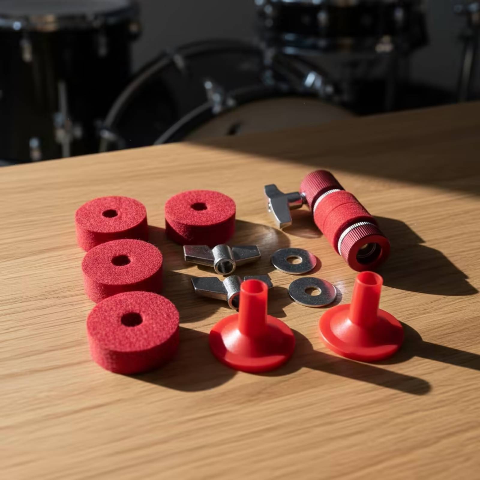 11 Pieces Drum Accessory Kit Replacement Drum Key with Felt Pads Easy to