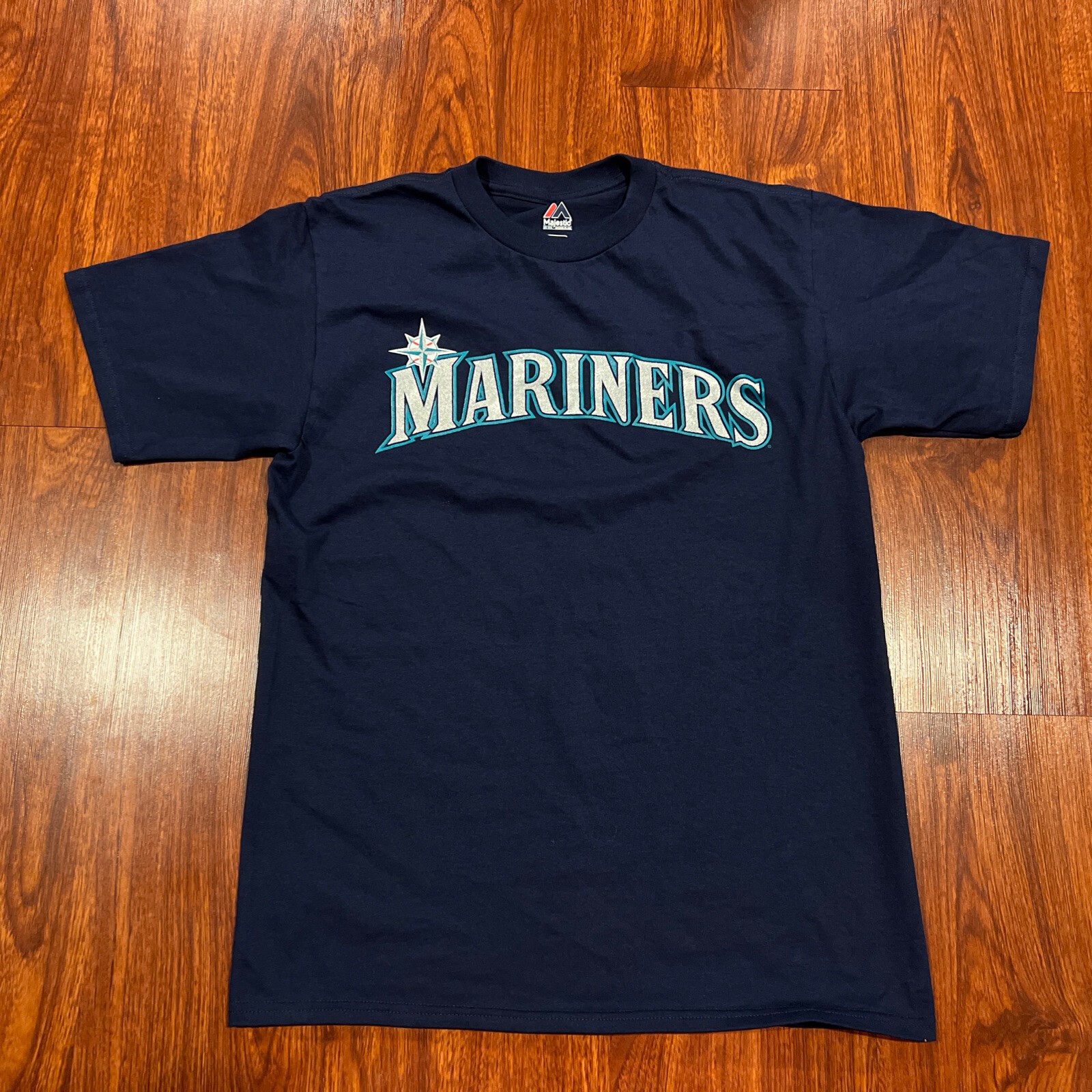 Majestic Youth Seattle Mariners Navy Jersey Shirt XL MLB Baseball Boys