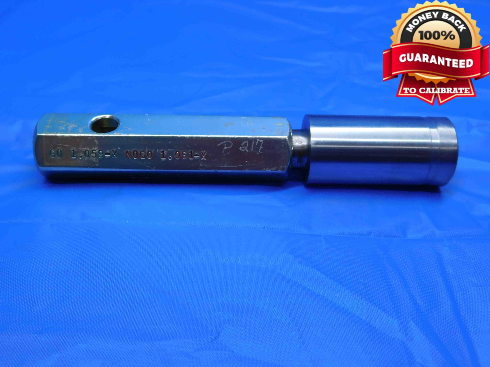 1.0590 & 1.0610 CL X PIN PLUG GAGE GO NO GO 1.0625 PROGRESSIVE 27 1.059 1.061