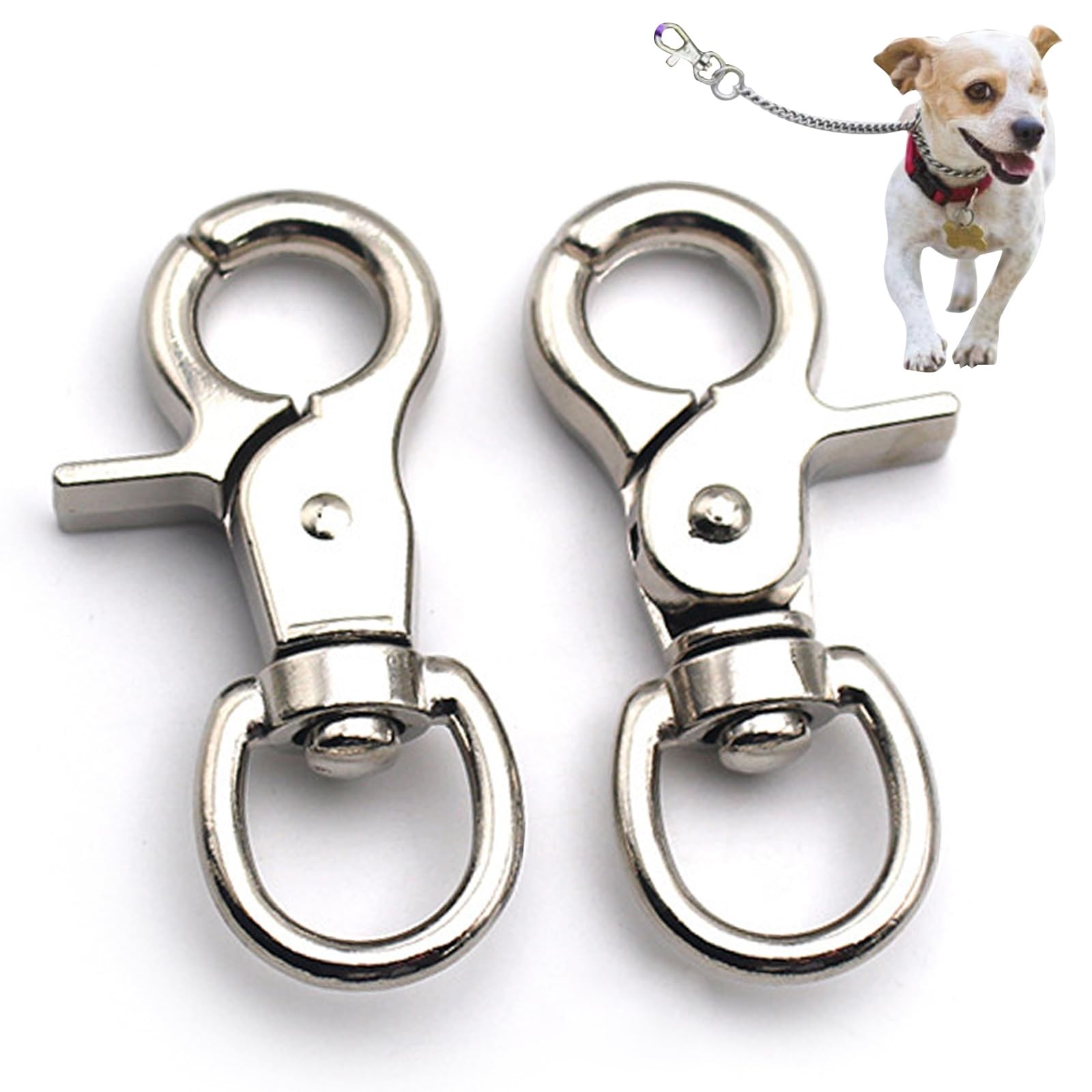 2 Packs Trigger Snap Hooks Metal Clasp Hook Marine Grade Stainless Steel Heav...