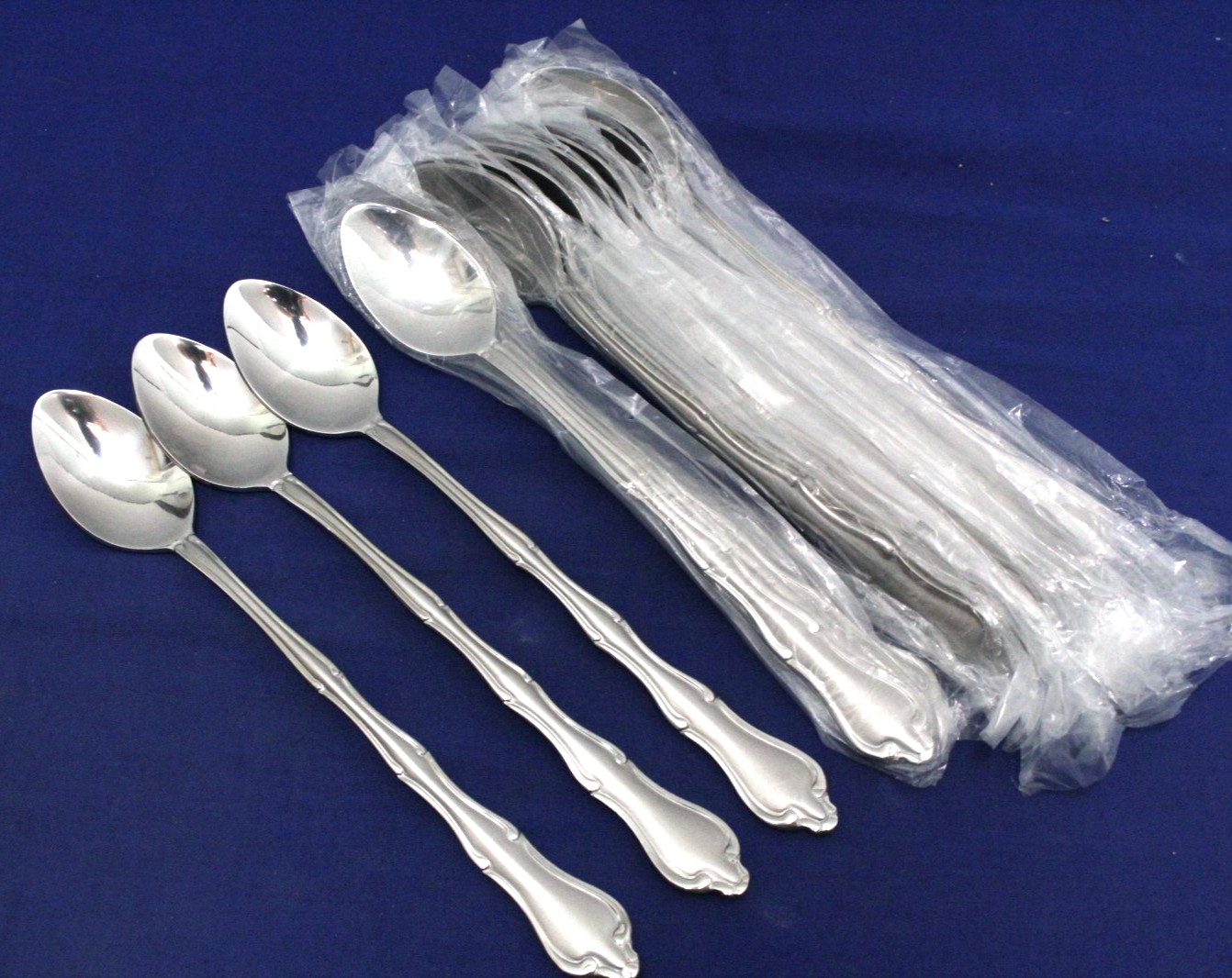 NEW SET OF 16 ICED TEASPOONS  "GOURMET" FROST BY HOME ACCENTS