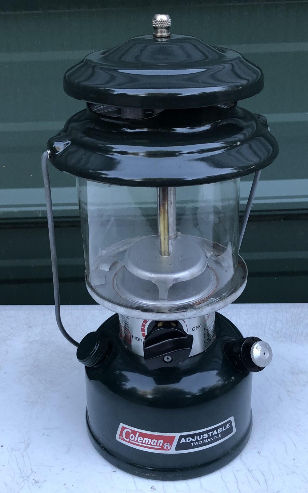 Coleman 288A Green Lantern 1992 vintage dual 2 mantel