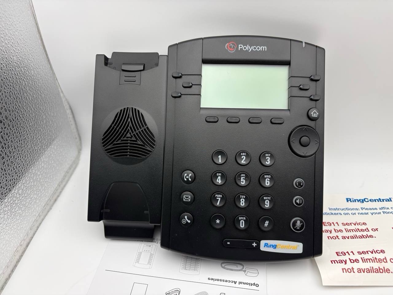 Polycom VVX 311 VoIP Desktop Phone Charcoal