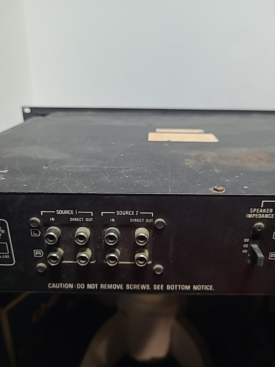 Technics SH-9020M Peak Average Meter Unit 3 Input Selector
