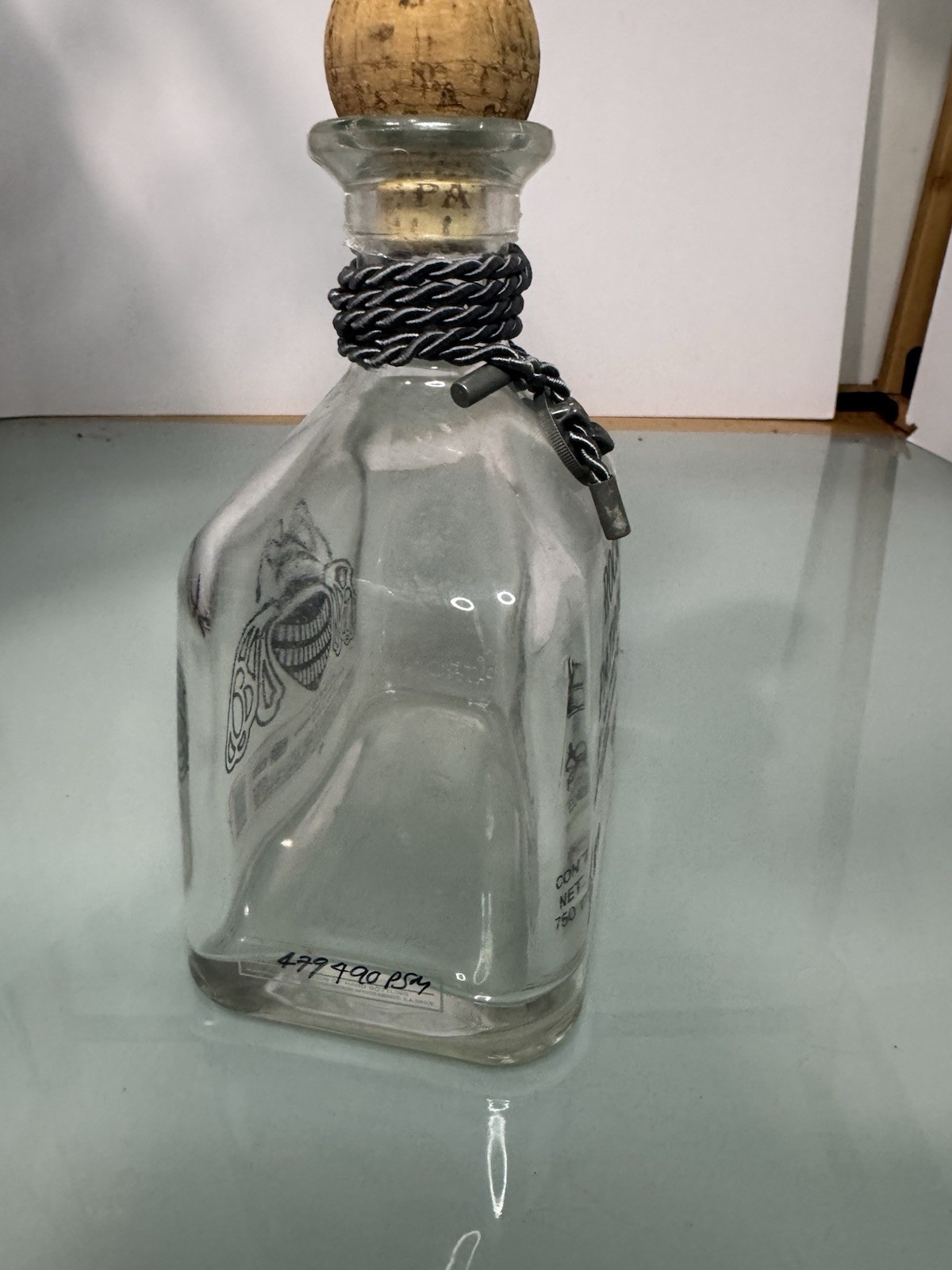ROCA PATRON Silver Tequila 750ml "EMPTY" Bottle w/Cork & Medallion