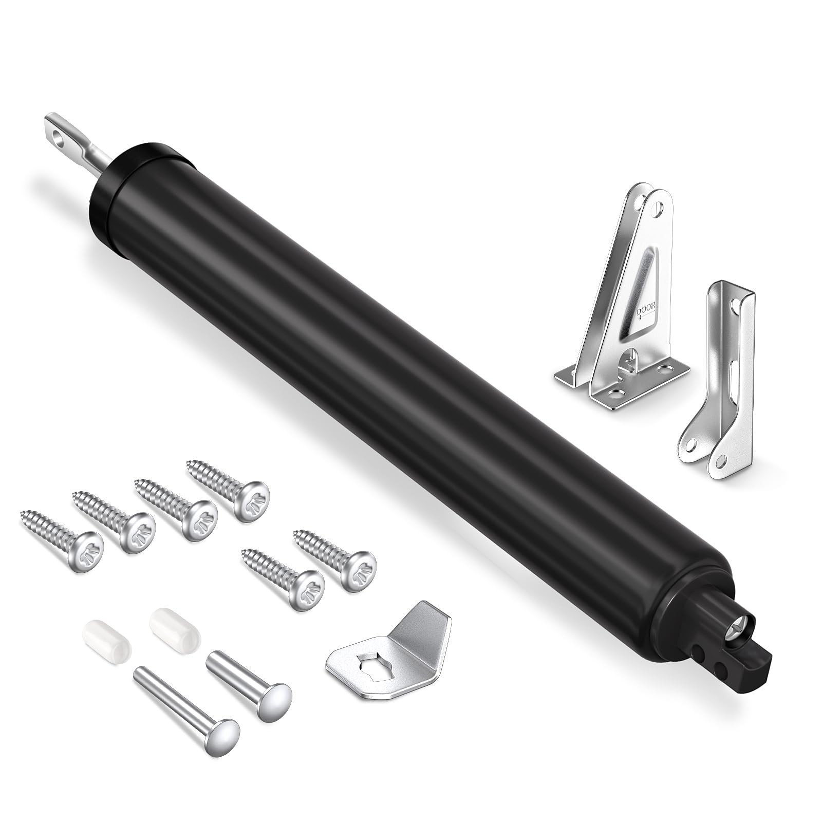Storm Door Closer, Pneumatic Screen Door Closer, Adjustable Closing Speed, Sa...