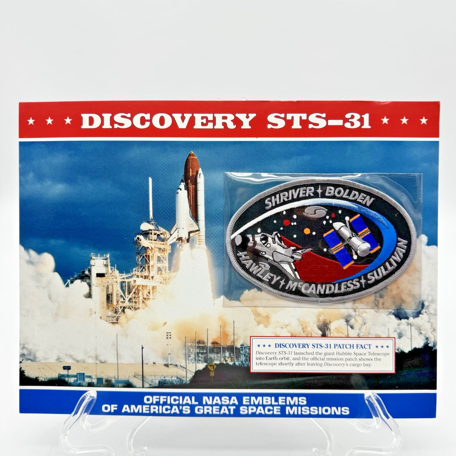Official NASA Emblems PATCH Space Missions DISCOVERY STS-31 Hubble Telescope NEW