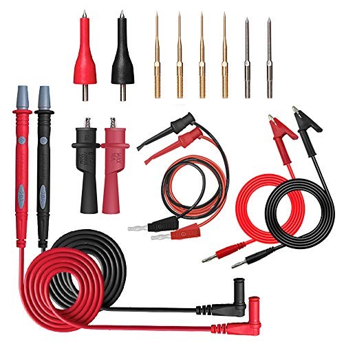 Multimeter Test Leads Kit, 16 Pieces Testing Lead with Alligator Clips