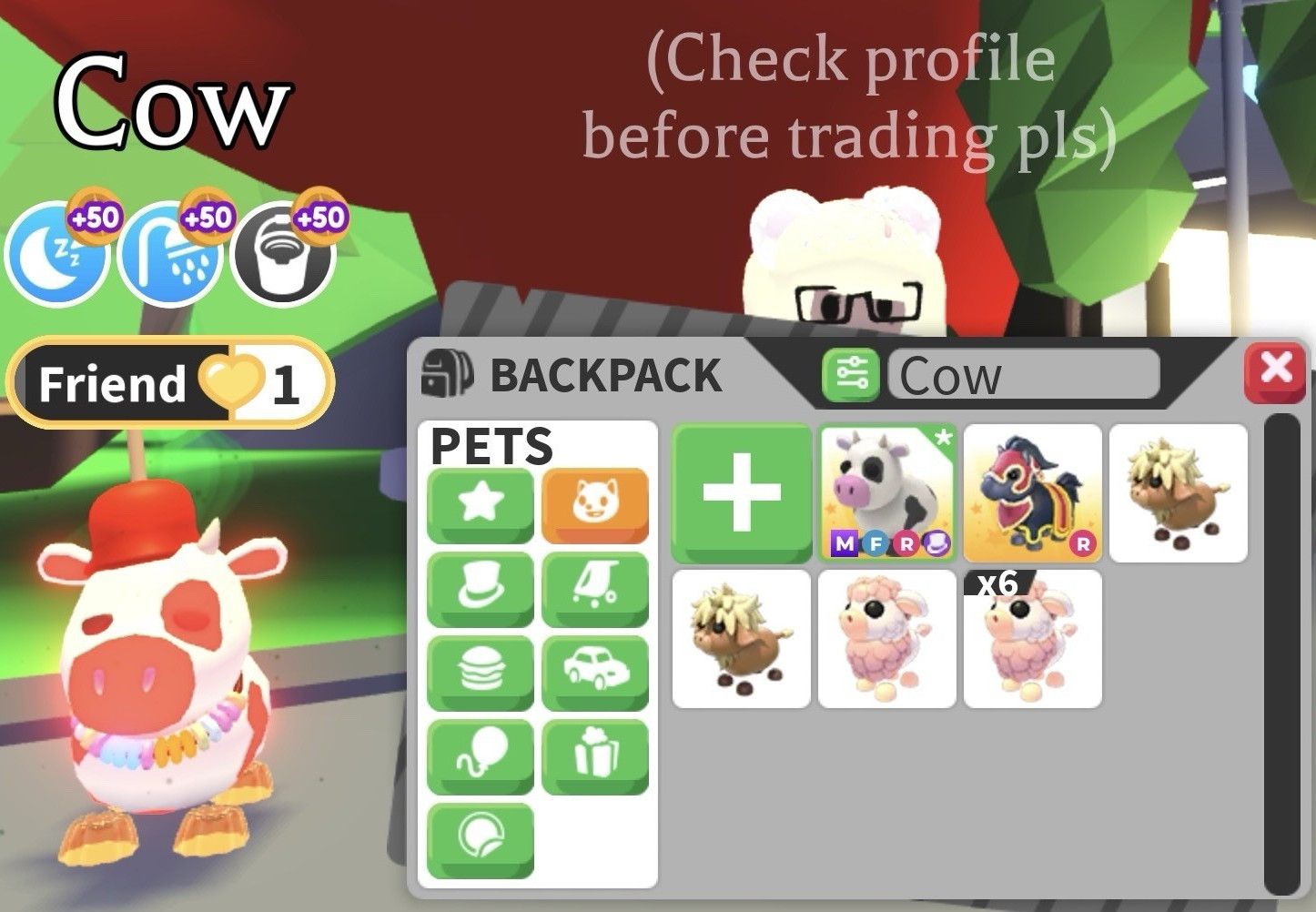 Adopt Me! Mega Cow  (MFR) (Dm before buy)