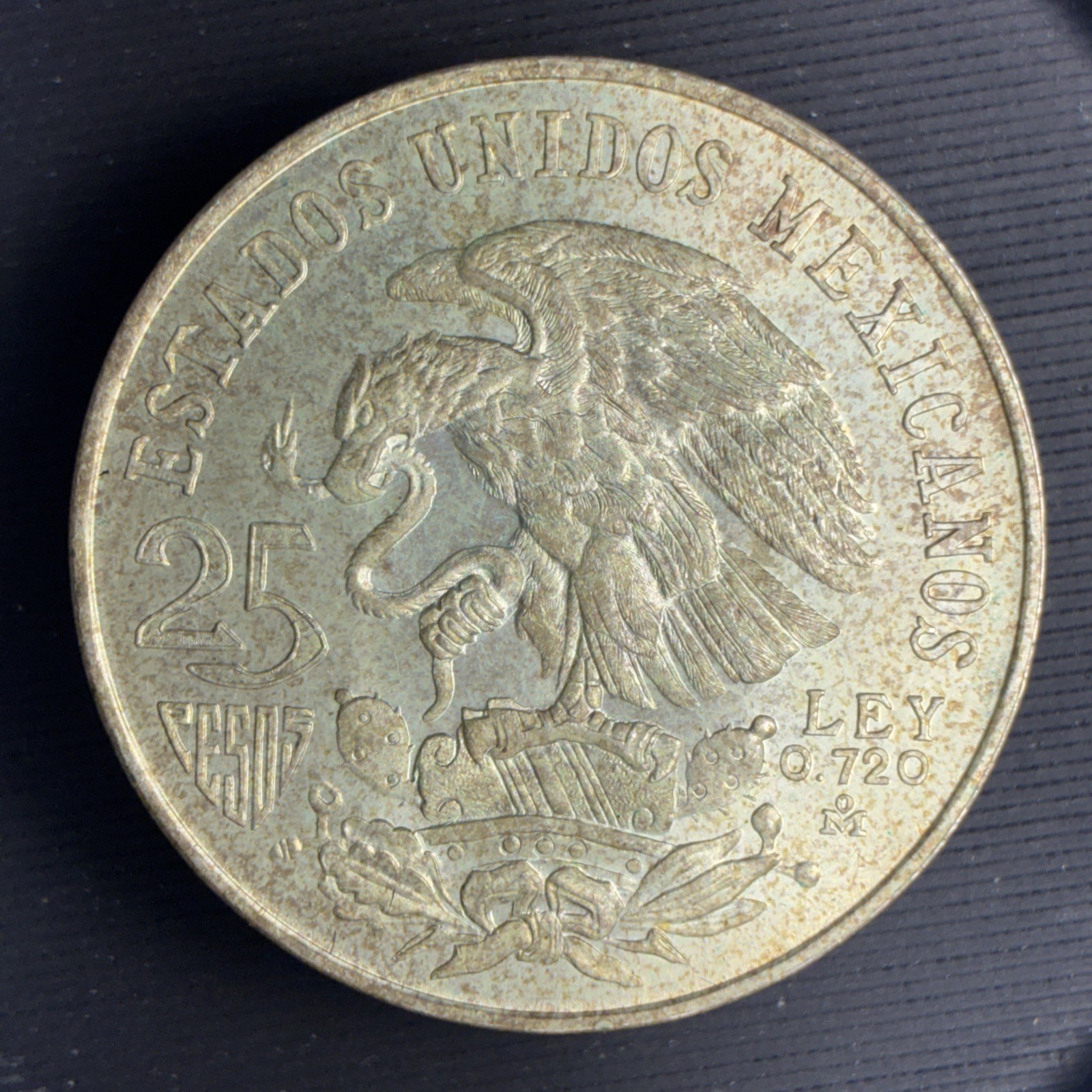 1968 Mexico 25 Pesos Silver Olympic Coin