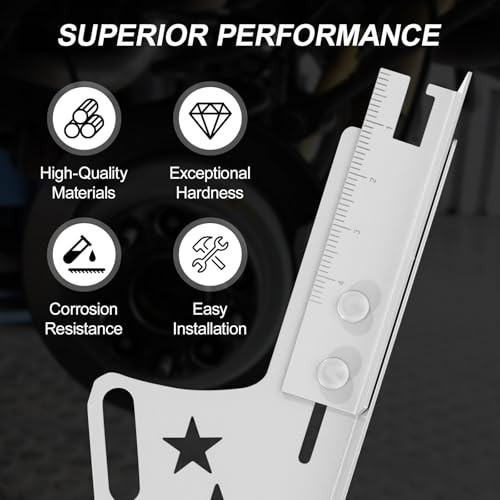 2-Pack Wheel Alignment Tool Plates, 3-in-1 Adjustable Toe & Camber Tool Kit for
