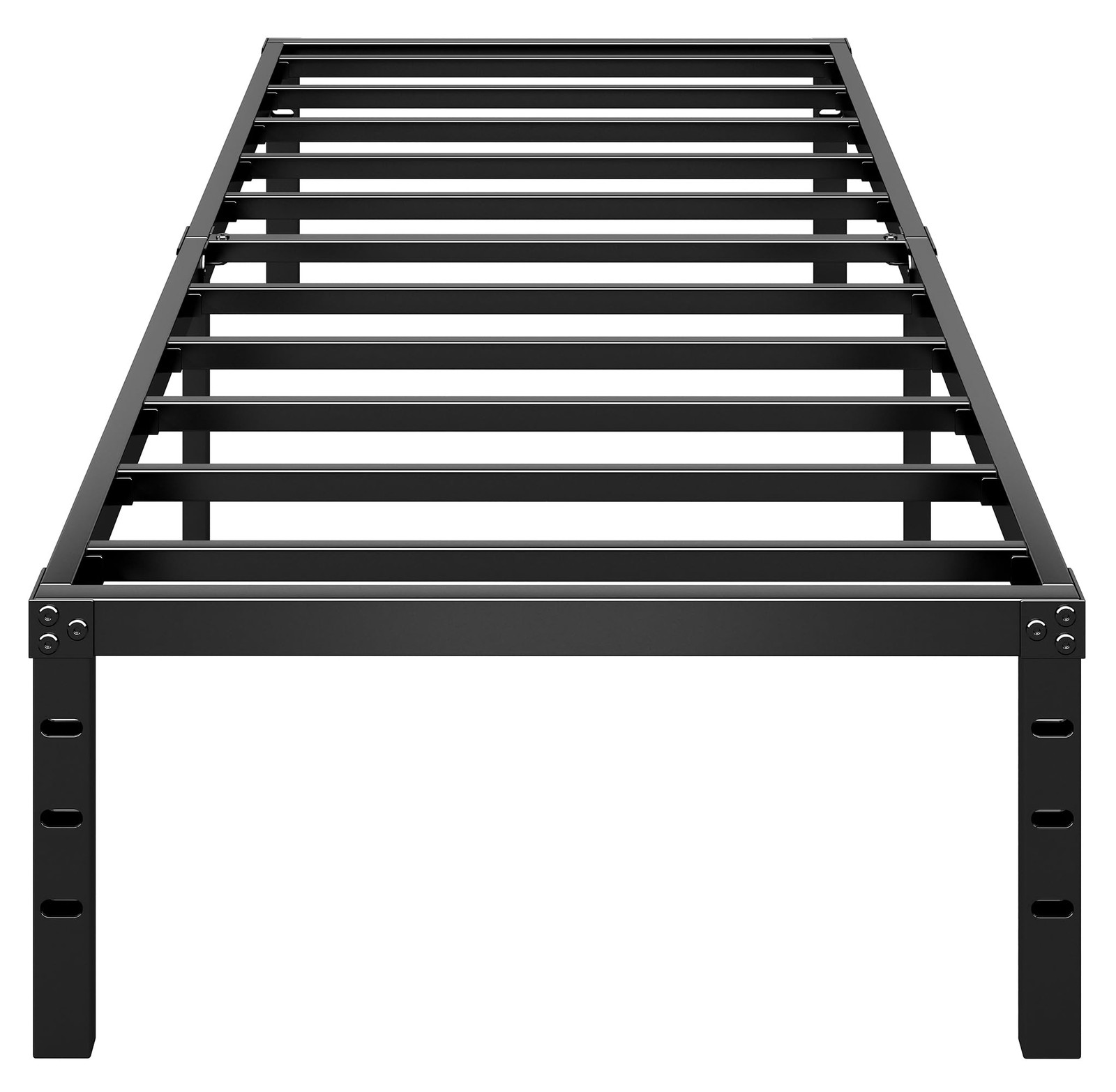 Metal Platform Bed Frame 18 Inch Tall,No Box Spring Needed,Twin Size Bed with...