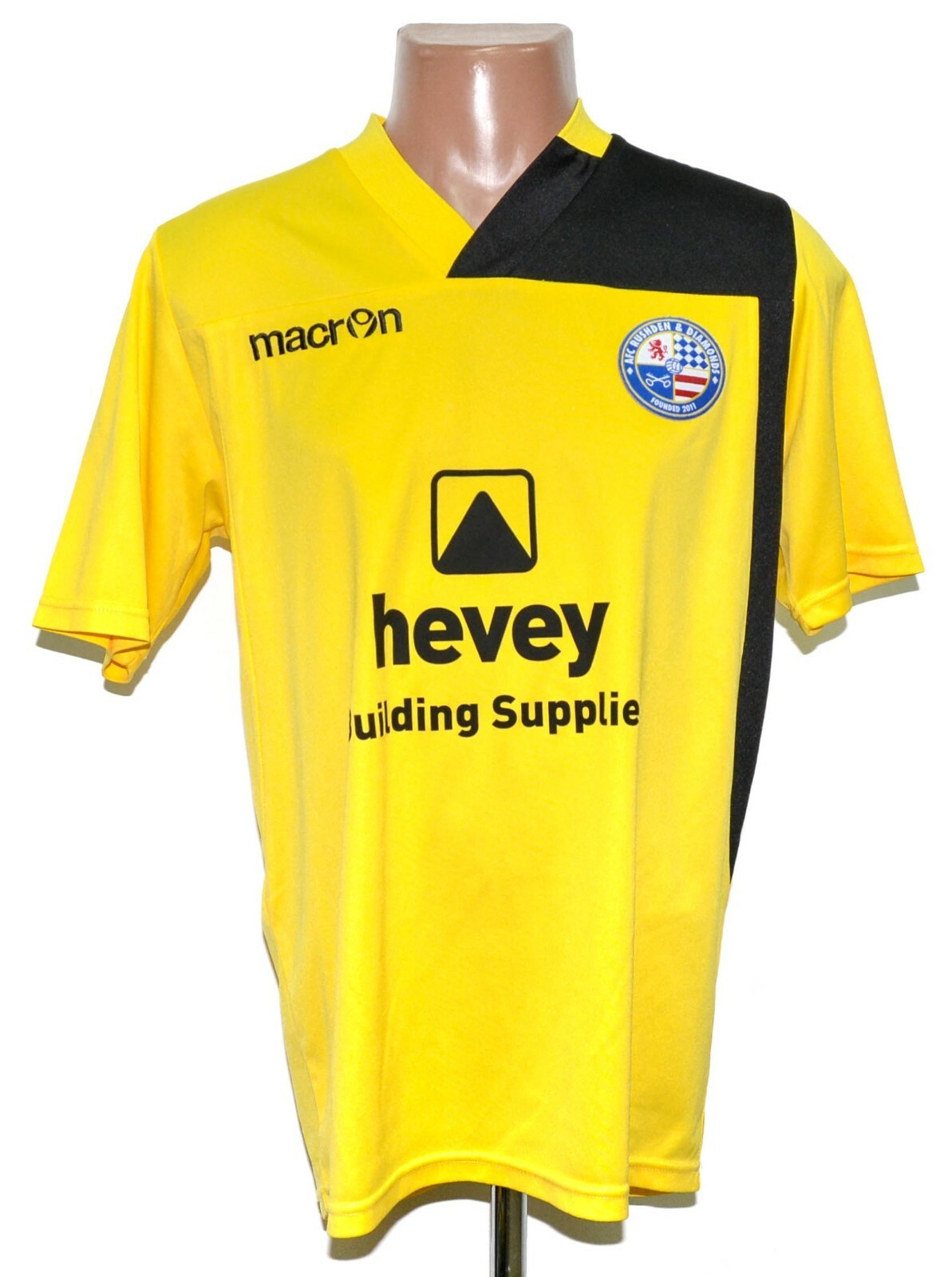 AFC RUSHDEN & DIAMONDS 2014 2015 AWAY FOOTBALL SHIRT MACRON SIZE L ADULT