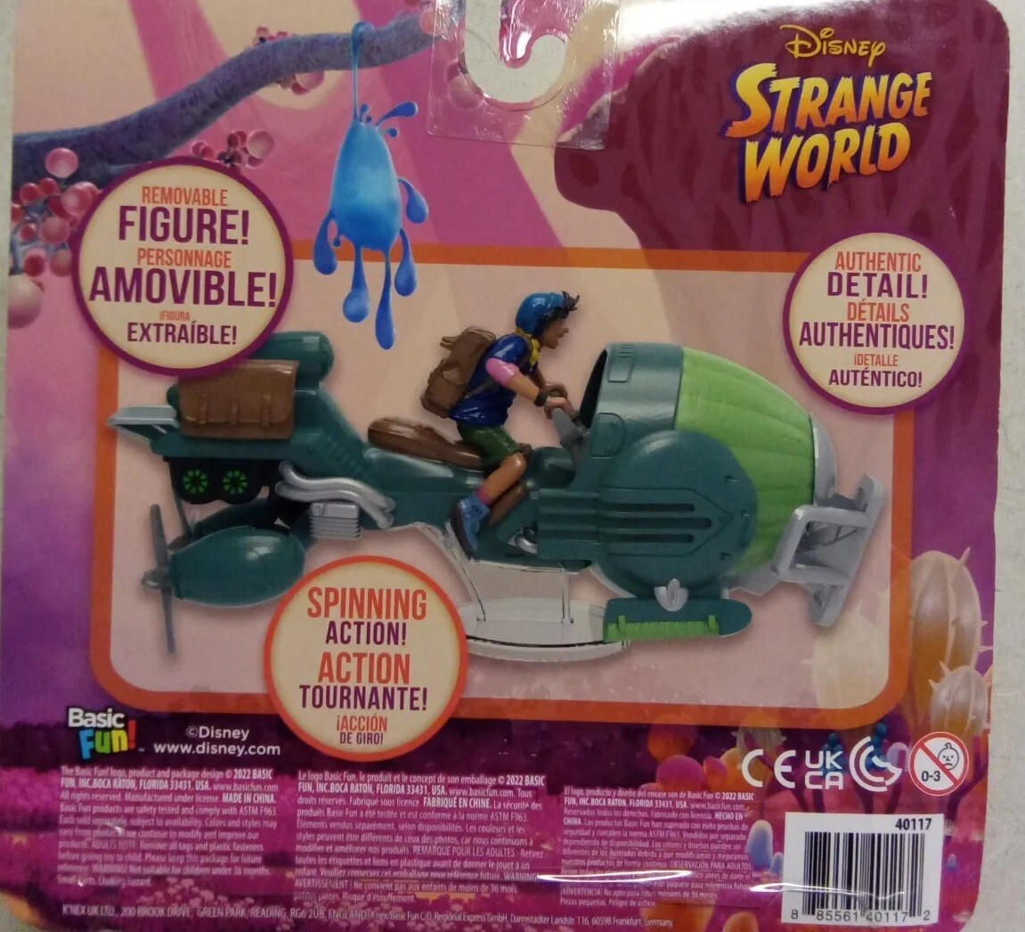 Disney Strange World Ethan and Skiff Vehicle Play Set
